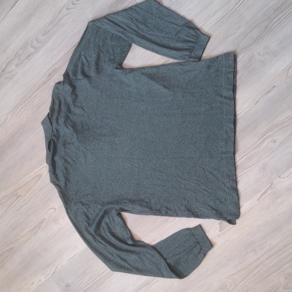 Axis silk and cotton blend long sleeve collared shirt size M blue striped light - Picture 10 of 10